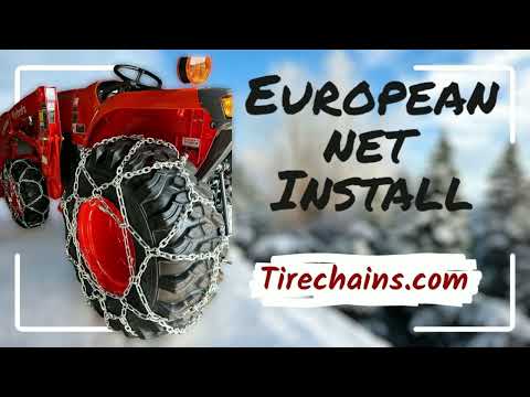 European net tire chain installation video
