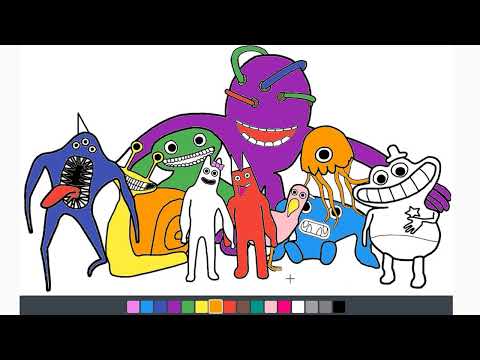 Garten of Banban 4 Coloring Pages Third Trailer - ALL BOSSES #44