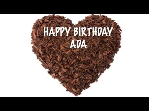 AdaVersionAA Chocolate - Happy Birthday