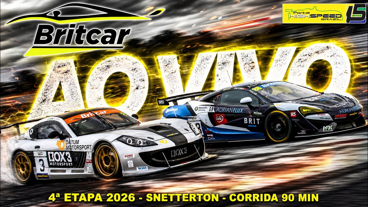 🔴 BRITCAR ENDURANCE CHAMPIONSHIP | 3ª Etapa 2026 | Snetterton (UK) | AO VIVO