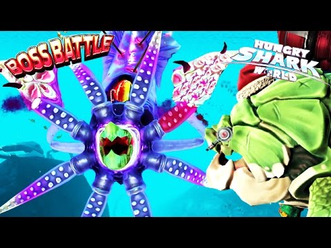 Hungry Shark World - Colossal Squid BOSS vs Big Momma 🦑