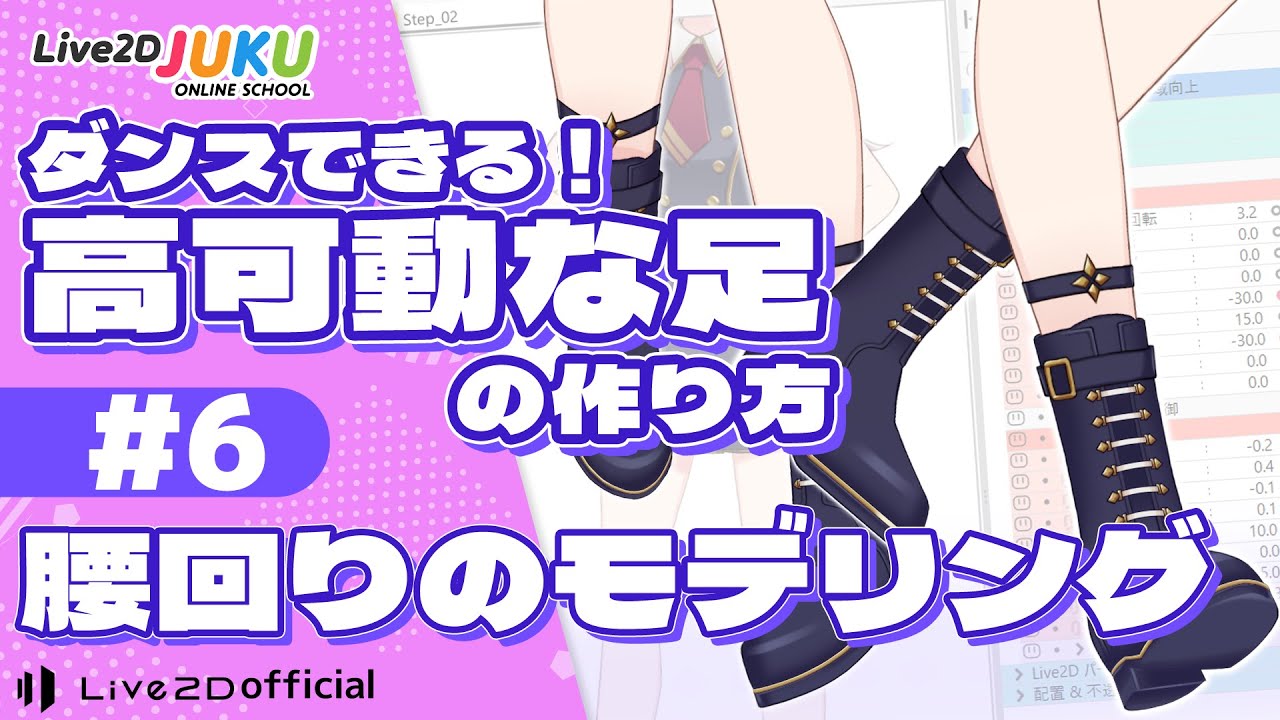 腰回りのモデリング