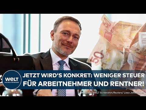 POLITIK: Lindner plant Steuerentlastung für Arbeitnehmer und Rentner - So reagiert die Ampel!