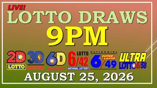 LOTTO RESULT 9PM DRAW ,  AUGUST 25, 2026@LottoResultTV15K