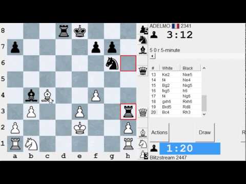 Just a 5-min blitz game #13 A Trompowsky attack going to an hybrid QGD