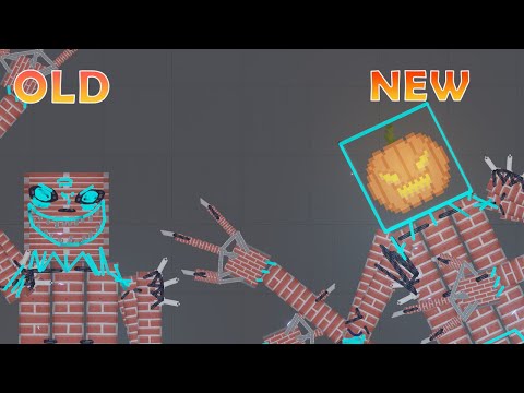 NEW BRICK GOLEM: Pumkin Golem in People Playground - People Playground 1.21.3
