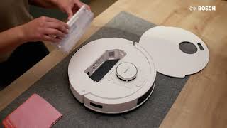 Bosch Home Robotics Spotless HowTo Empty the dust box FI