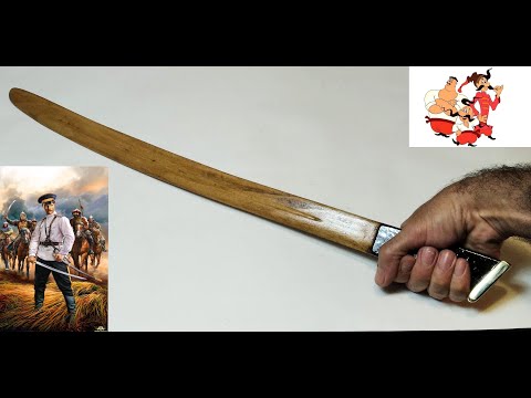 How to make a Cossack checker  from a wooden board - как сделать казачью шашку из деревянной доски