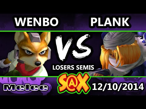 S@X - Wenbobular (Fox) Vs. Plank (Sheik) SSBM Losers Semis - Smash Melee