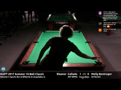 Eleanor Callado vs Molly Bontrager (Semifinals) - NAPT 2017 Summer 10-Ball Classic