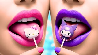 Hello Kitty vs Kuromi no Makeover Sereia 🔥 Transformação Extrema em Sereia