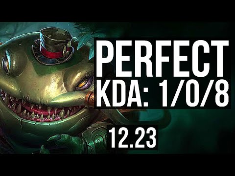 TAHM vs MAOKAI (TOP) | 1/0/8, 1.7M mastery, 1000+ games | KR Diamond | 12.23