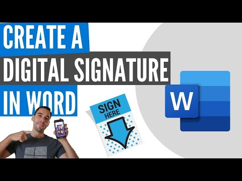 How to create digital signatures in Microsoft Word