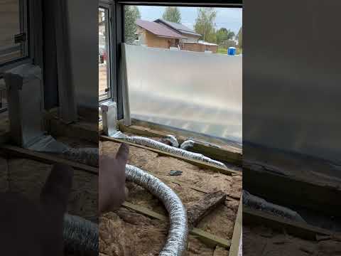 Монтаж воздушного отопления, второй этап окончание