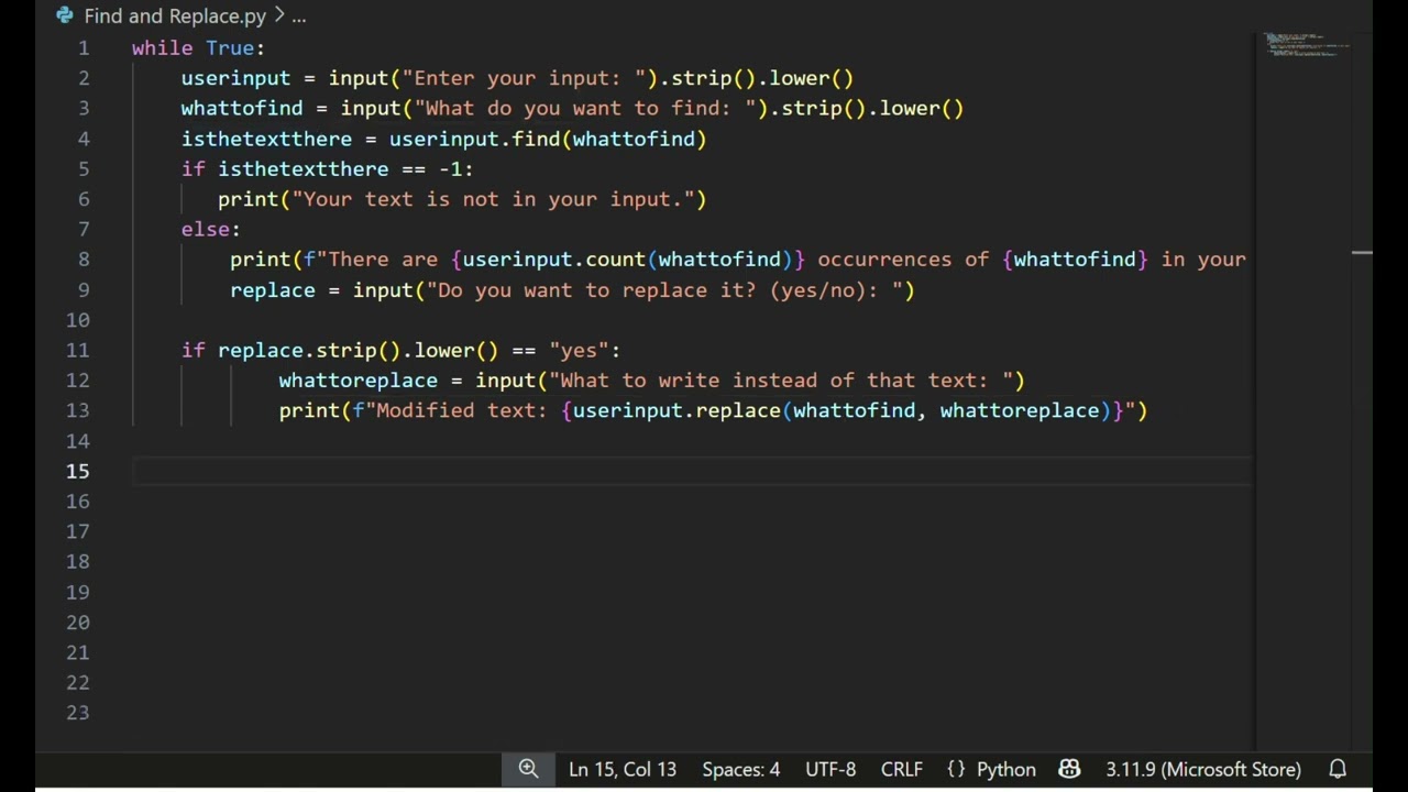 Python Text Search and Replace | Simple Python Project for Beginners