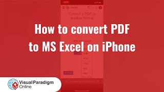How to Convert PDF on iPhone to Microsoft Excel
