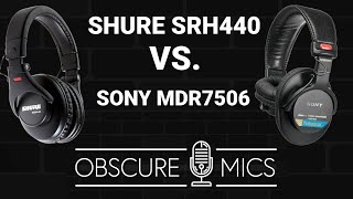 Video thumbnail for Sony MDR-7506 vs. Shure SRH440 Headphone Battle for Music, Mixing & Microphone Monitoring by Obscure Mics