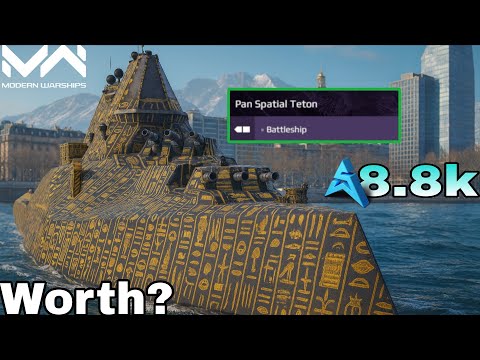 Pan Spatial Teton - Worth Currently At 8.8k AC? | Gold Gacha Review | Modern Warships 