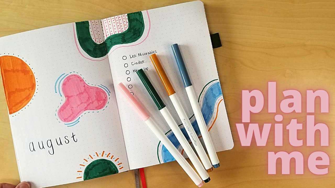 August Reading Journal Plan With Me | #planwithme