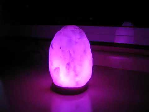 Color Changing Himalayan Salt Lamp (mini) - LED Lamp, Salt Rock Lamp, Himalayan Pink Salt, Real Salt
