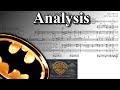 "The Batman Theme" by Danny Elfman (New and Improved Reduction and Analysis)