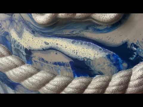 Neptune Medusa Resin Art Piece