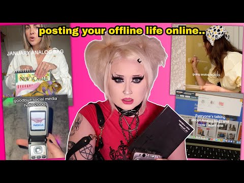 tiktok’s ‘analog bag’ & the obsession with pretending to be offline 