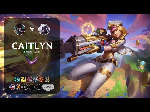 Caitlyn Mid vs Syndra - NA Master Patch 12.23