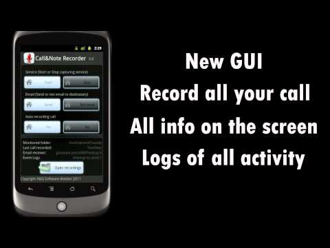 Call&Note Recorder Mailer PRO Video