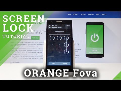 How to Add PIN & Pattern in ORANGE Fova - Set Up Lockscreen