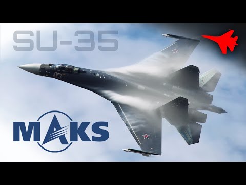 SUKHOI ⭐ SU-35 IN ACTION !! ✈️ MAKS 2015 [Remastered]