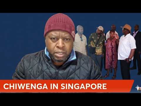 Vice President Constantino Chiwenga walking in a hospital corridor in Singapore