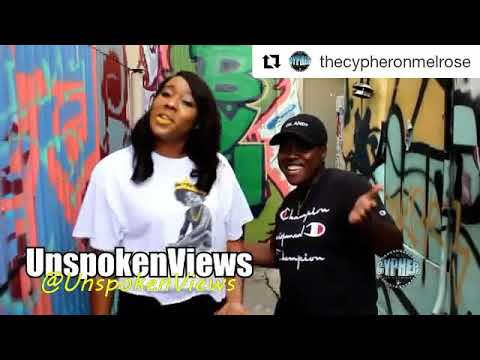 Yummy S Dot interviewing Unspoken Views at The Cypher On Melrose