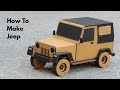 How To Make RC Jeep From Cardboard Very Simple PART 1