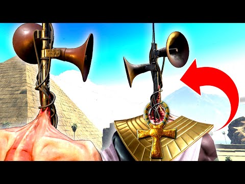 SIREN HEAD Goes BACK IN TIME And Becomes GOD?! (Time Travel In GTA!?) - GTA 5 Mods Funny Gameplay