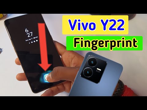 Vivo y22 display fingerprint setting/Vivo y22 fingerprint screen lock/fingerprint sensor