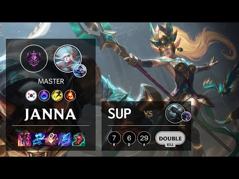 Janna Support vs Senna - KR Master Patch 10.23