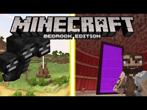 Survival BEDROCK - MATANDO WHITER BOSS E NETHER HUB FINALIZADO!