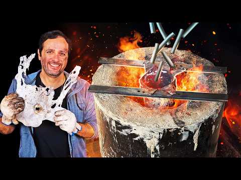 FIZEMOS uma FORJA CASEIRA com EXTINTOR de INCÊNDIO