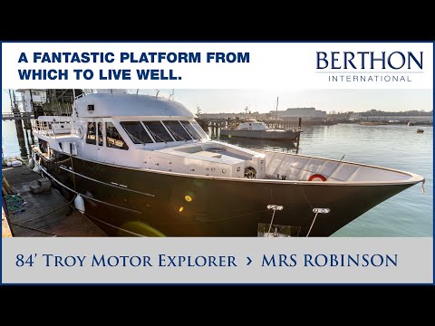 [OFF MARKET] 84' Troy Motor Explorer (MRS ROBINSON) with Sue Grant - Yacht for Sale - Berthon Int.