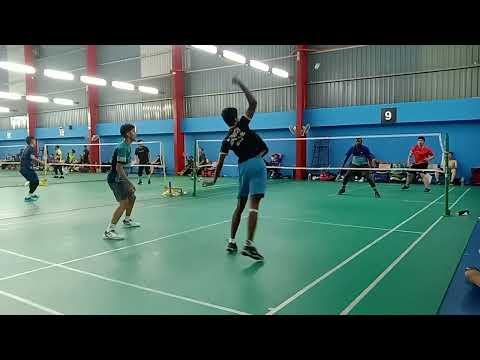 Badminton Suria Shuttler Bc Men's Double Sparring - Yuen Jia / Rajesh Vs Iskandar/ Francis
