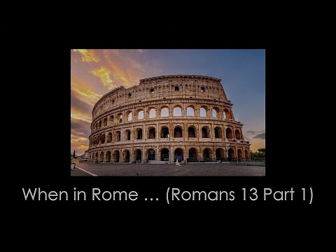 Sermon: Romans 13 Part 1 - Orewa Seventh-day Adventist Church