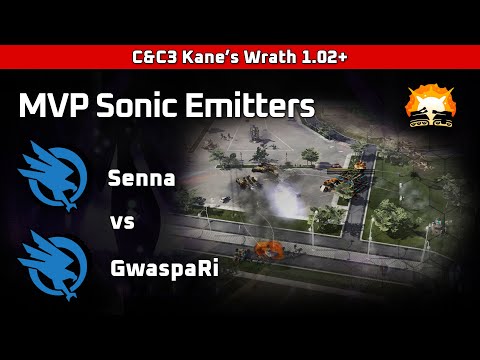 Kane's Wrath: Senna (GDI) vs GwaspaRi (GDI) - MVP Sonic Emmitters (1.02+)