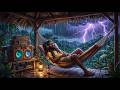 Stormy Night Reggae ️ Deep Bass Chill Under The Rain