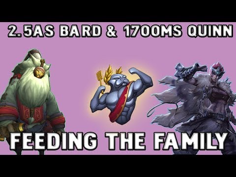 [URF] *MAX ATTACK SPEED BARD & 1700MS QUINN* Feeding The Family : Episode 29
