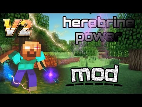 herobrine power mod v2 for Minecraft pe 😍 ||herobrine mod || minscraft