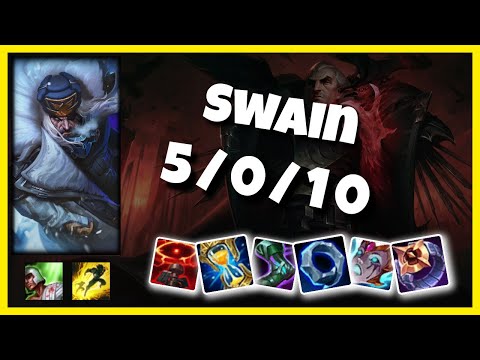 Swain vs Jhin NA Challenger BOT (5/0/10) Gameplay Replay - Patch 10.24