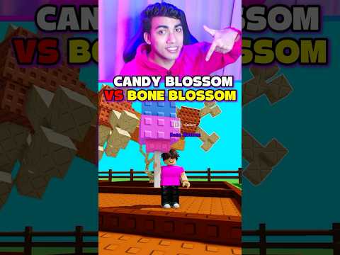 CANDY BLOSSOM VS BONE BLOSSOM GROW A GARDEN 😱