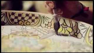 preview picture of video 'Hand painted pottery, beautiful pieces'