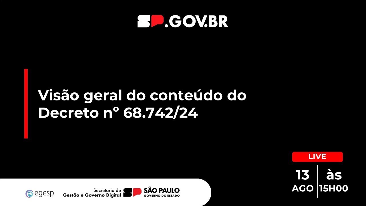 Visão geral do conteúdo do Decreto nº 68.742/24